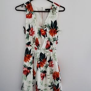 Dynamite white floral dress